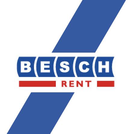 Logo von BESCH RENT in Blau und Rot